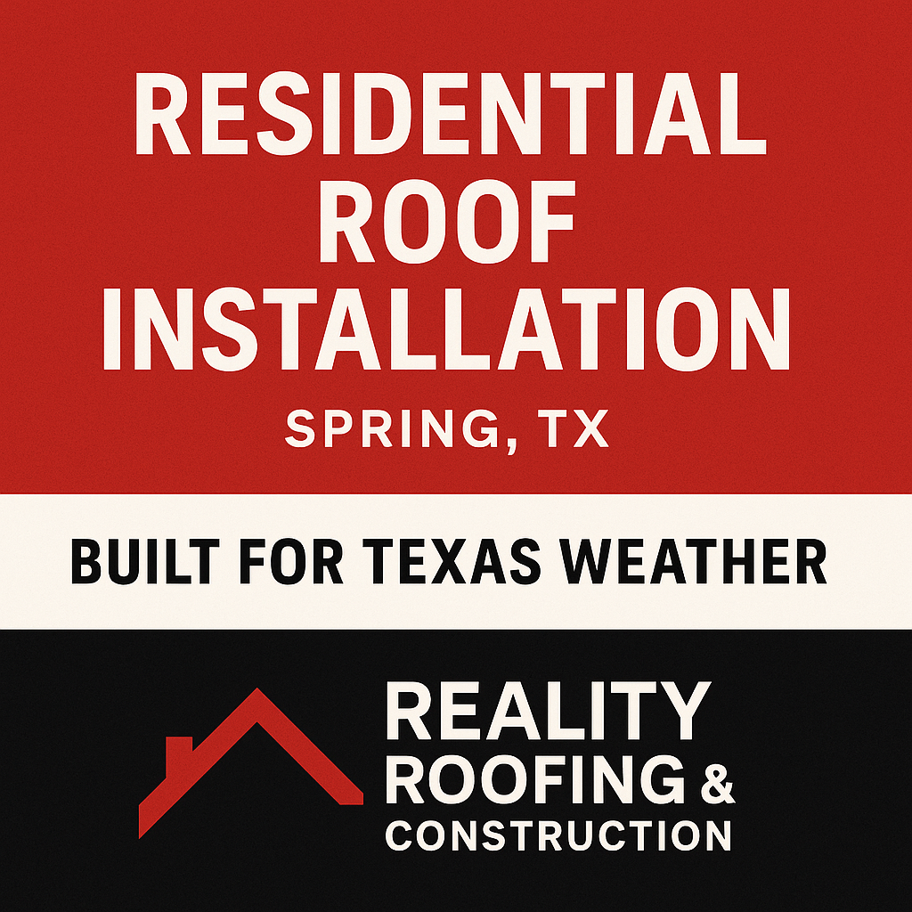 Residential Roof Installation in Spring, TX